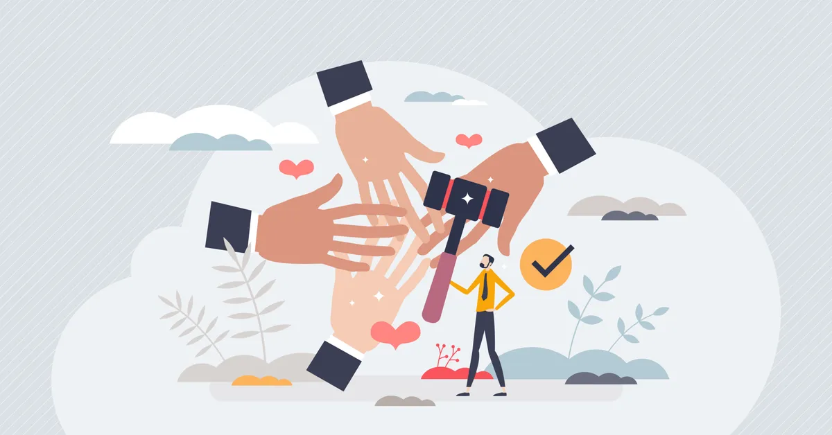 Illustration accompanying The Importance of Giving Back: Supporting Legal Aid and Pro Bono Activities